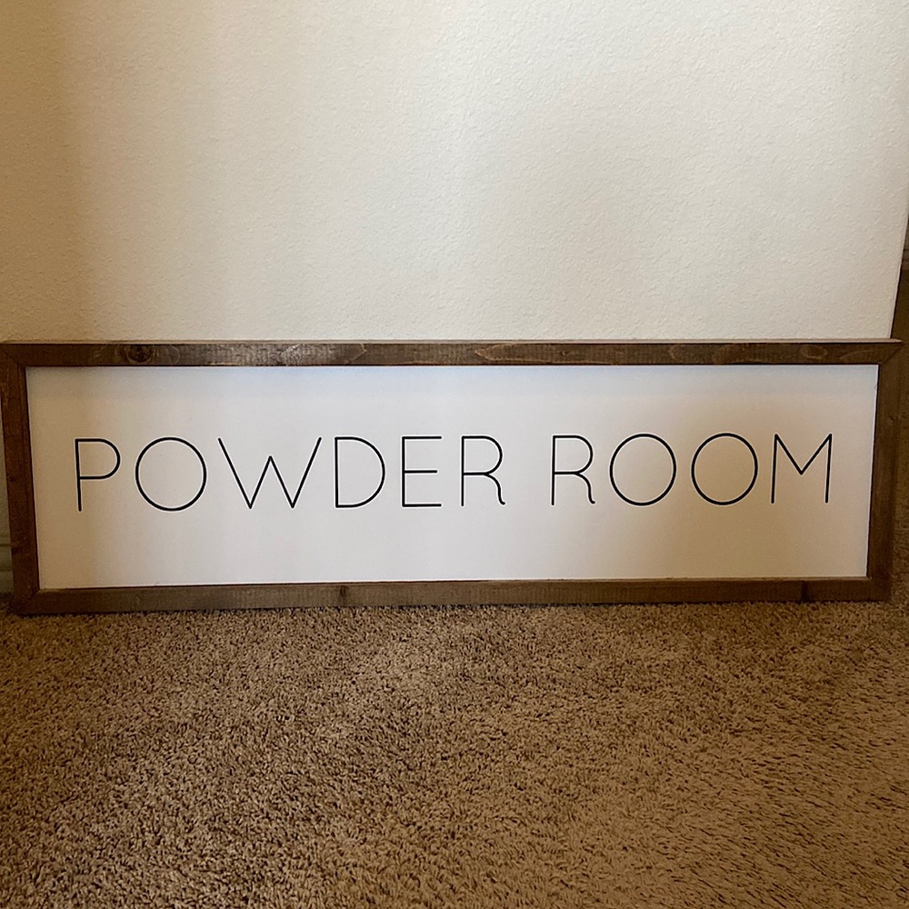 “Powder Room” wall hanging art work